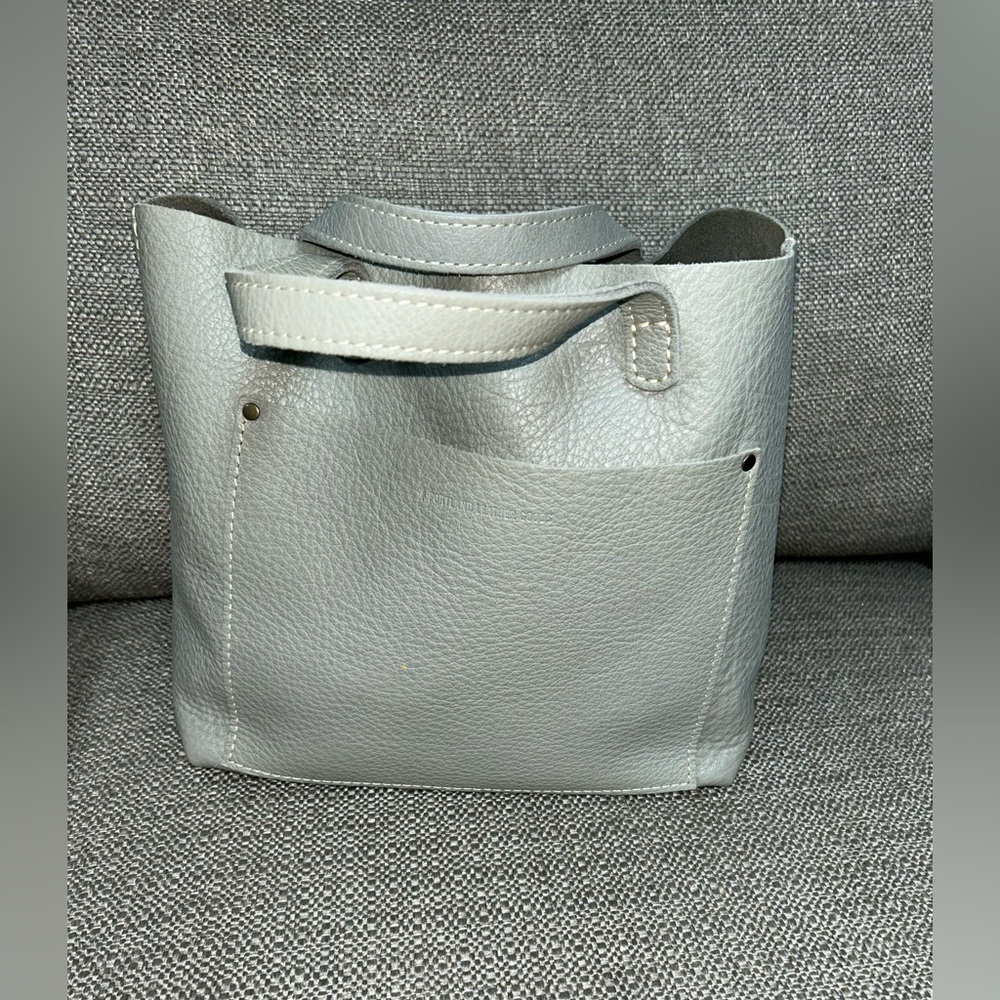 Portland Leather Goods Medium Crossbody Tote- Nimbus